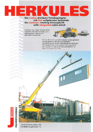 Sollevatori telescopici con torretta girevole Herkules TD 45260