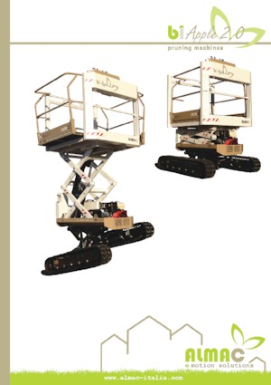 Piattaforme aeree verticali a pantografo cingolate Almac BiApple 2.0 