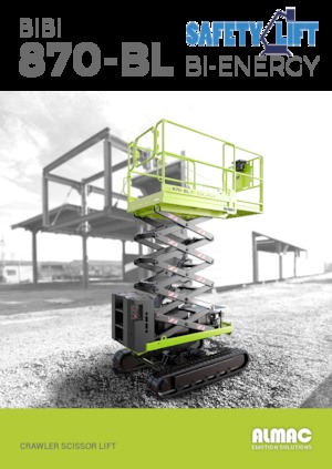 Piattaforme aeree verticali a pantografo cingolate Almac Bibi 870-BL 