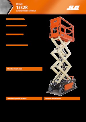 Piattaforme aeree verticali a pantografo su ruote JLG 1532R