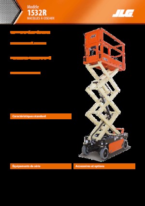 Piattaforme aeree verticali a pantografo su ruote JLG 1532R