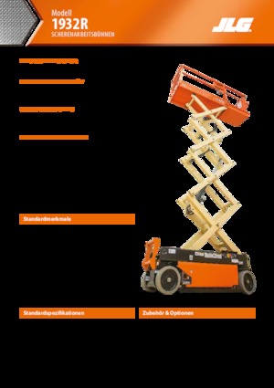 Piattaforme aeree verticali a pantografo su ruote JLG 1932R