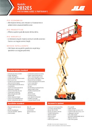 Piattaforme aeree verticali a pantografo su ruote JLG 2032ES