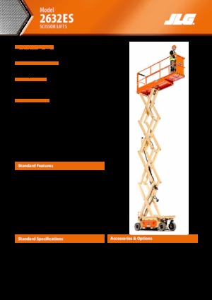 Piattaforme aeree verticali a pantografo su ruote JLG 2632ES