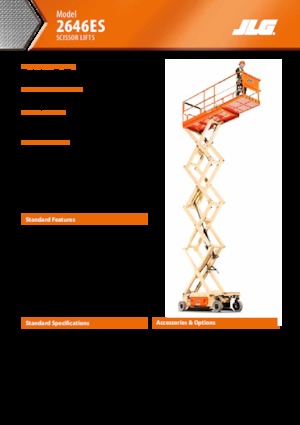 Piattaforme aeree verticali a pantografo su ruote JLG 2646ES