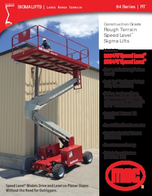 Piattaforme aeree verticali a pantografo su ruote MEC 2684RT