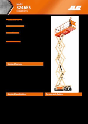 Piattaforme aeree verticali a pantografo su ruote JLG 3246ES