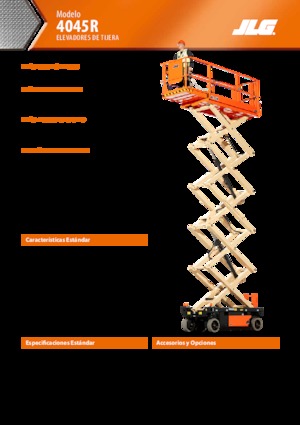 Piattaforme aeree verticali a pantografo su ruote JLG R4045 