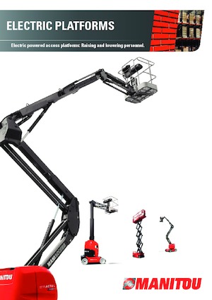 Piattaforme aeree verticali a pantografo su ruote Manitou 78 SEC