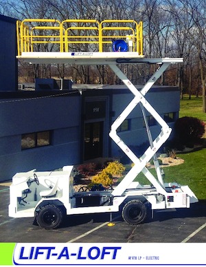 Piattaforme aeree verticali a pantografo su ruote Lift-A-Loft APX16