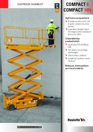 Piattaforme aeree verticali a pantografo su ruote Haulotte Compact 10N