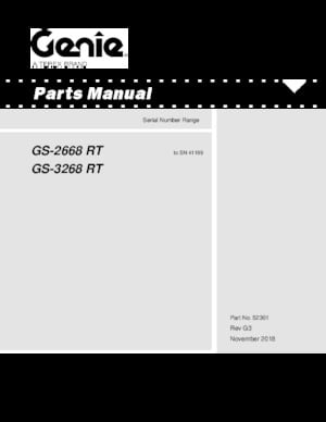 Piattaforme aeree verticali a pantografo su ruote Genie GS-2668 E