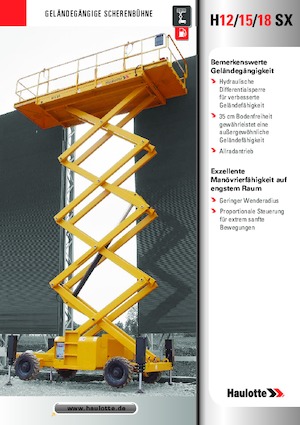 Piattaforme aeree verticali a pantografo su ruote Haulotte H15 SX