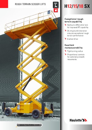 Piattaforme aeree verticali a pantografo su ruote Haulotte H15 SX