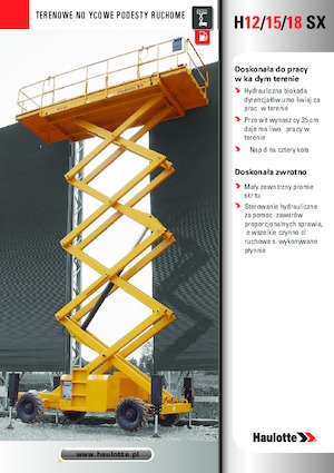 Piattaforme aeree verticali a pantografo su ruote Haulotte H15 SX