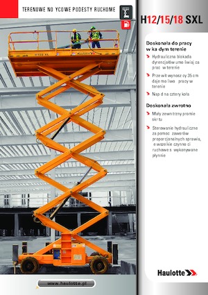 Piattaforme aeree verticali a pantografo su ruote Haulotte H18 SXL