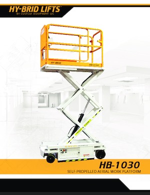 Piattaforme aeree verticali a pantografo su ruote Custom Equipment HB-1030