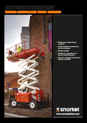 Piattaforme aeree verticali a pantografo su ruote Snorkel S2770RT