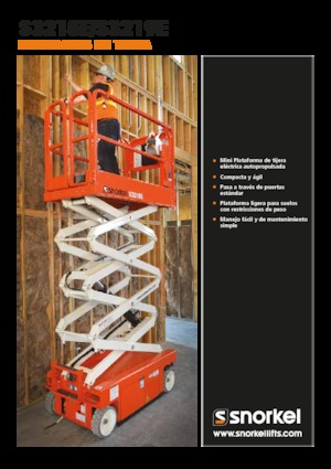 Piattaforme aeree verticali a pantografo su ruote Snorkel S3215E