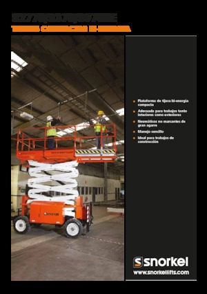 Piattaforme aeree verticali a pantografo su ruote Snorkel S3370BE