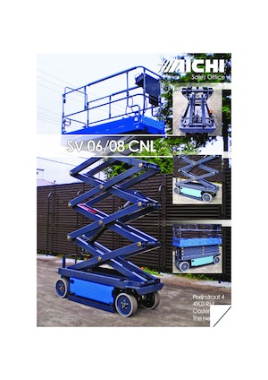 Piattaforme aeree verticali a pantografo su ruote Aichi SV06CNL