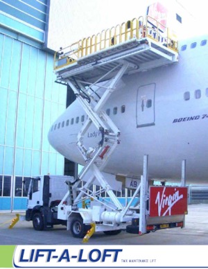 Piattaforme aeree verticali a pantografo su ruote Lift-A-Loft TMX32-15