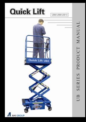 Piattaforme aeree verticali a pantografo su ruote AHI UB8