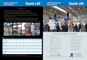 Piattaforme aeree verticali a pantografo su ruote AHI UB8