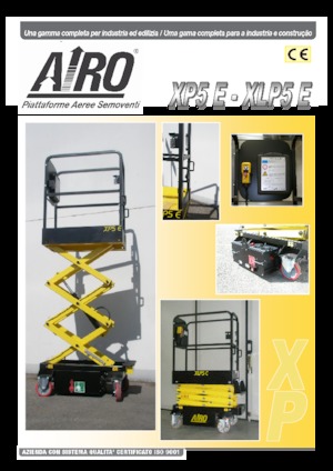 Piattaforme aeree verticali a pantografo su ruote AIRO XLP5 E