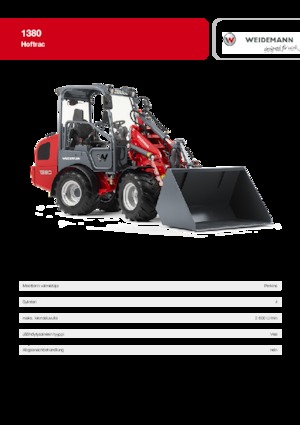 Mini caricatore frontale Weidemann 1380