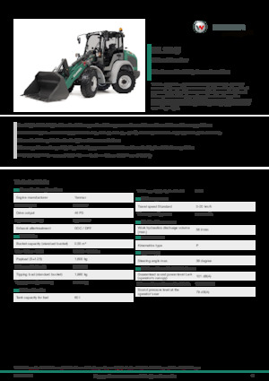 Mini caricatore frontale Kramer KL19.5L