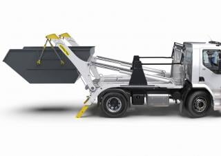 Autocarri con cassone ribaltabile a tazze Palfinger ST 14 TEC