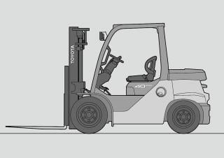 Carrelli elevatori frontali a gas Toyota 8 FG 60N 