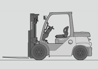 Carrelli elevatori frontali a gas Toyota 8 FG 80N 