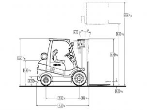 Clark C 35 D Dimensioni e grandezza