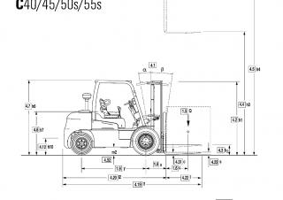 Clark C 40 D Dimensioni e grandezza