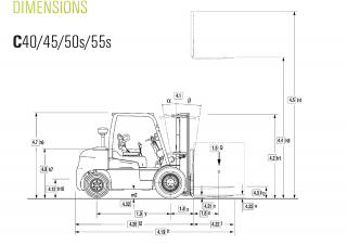 Clark C 50 s D Dimensioni e grandezza