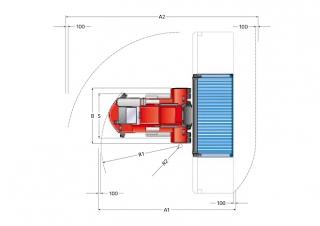 Kalmar DCE 90-45 E8 Dimensioni e grandezza