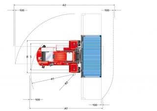 Kalmar DCF 100-45 E8 Dimensioni e grandezza