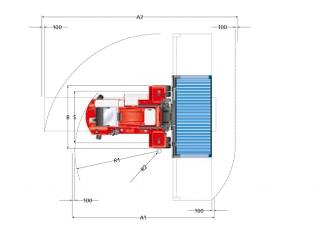 Kalmar DCF 70-40 E4 Dimensioni e grandezza
