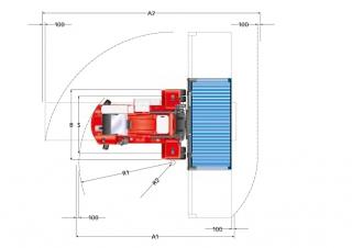 Kalmar DCF 80-45 E7 Dimensioni e grandezza