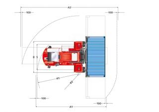 Kalmar DCF 80-45 E8 Dimensioni e grandezza