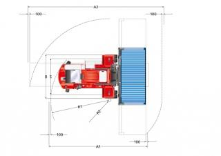 Kalmar DCF 90-45 E5 Dimensioni e grandezza