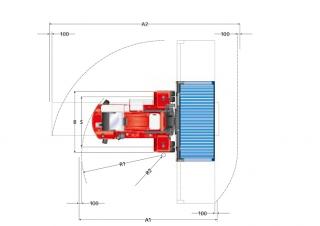 Kalmar DCF 90-45 E7 Dimensioni e grandezza