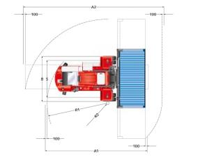 Kalmar DCF 90-45 E8 Dimensioni e grandezza