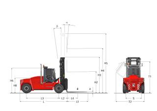 Kalmar DCG 70-32 E3 Dimensioni e grandezza