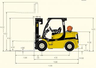 Yale GDP 40 VX 6 Dimensioni e grandezza