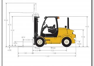 Yale GDP 60VX Base Dimensioni e grandezza