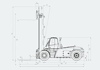 Linde H 280 D Dimensioni e grandezza