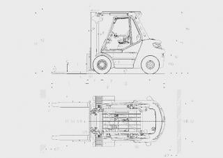 Linde H50D Dimensioni e grandezza